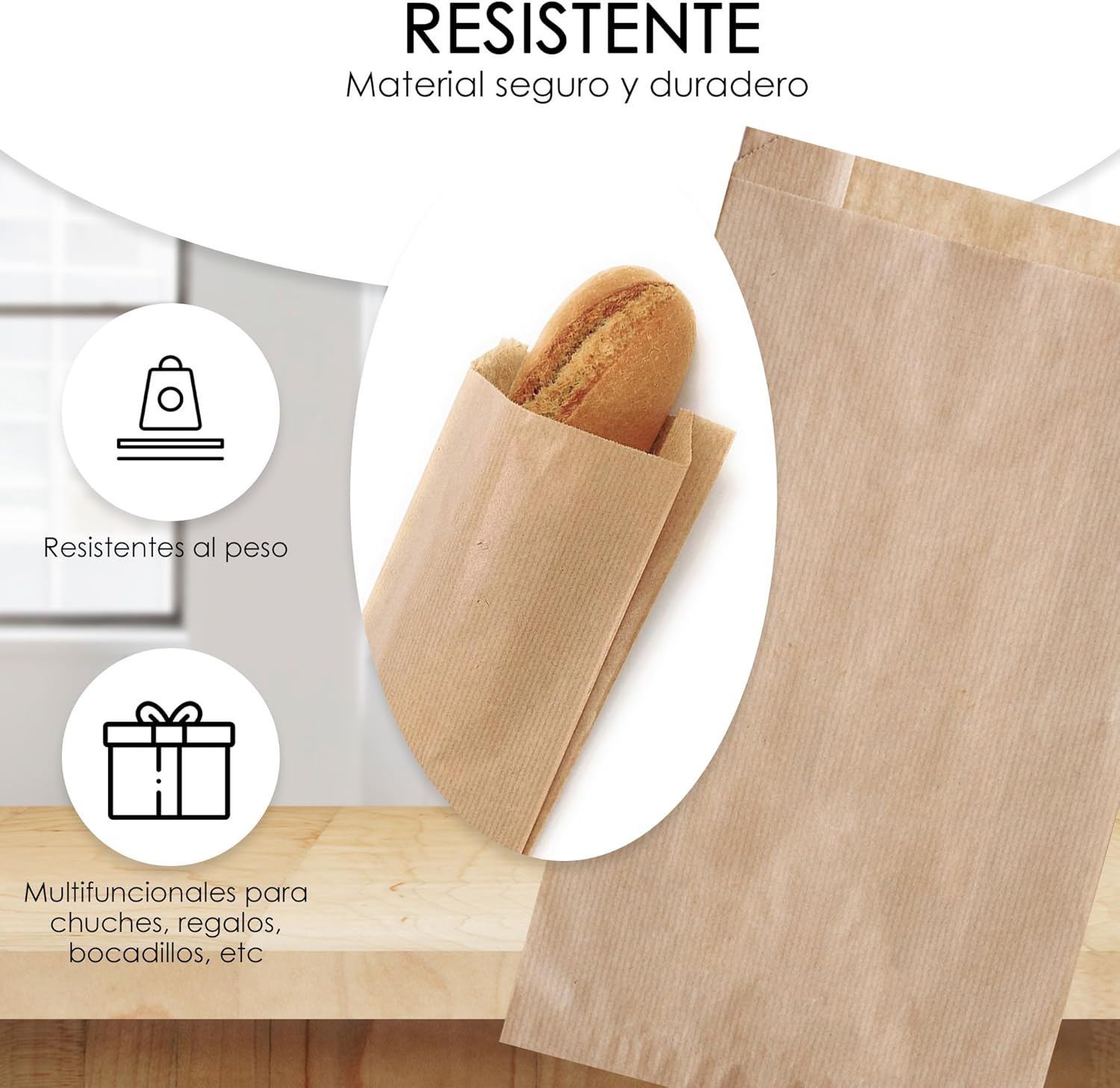 Bolsas de papel kraft 22x31 Bolsas de papel kraft 22x31